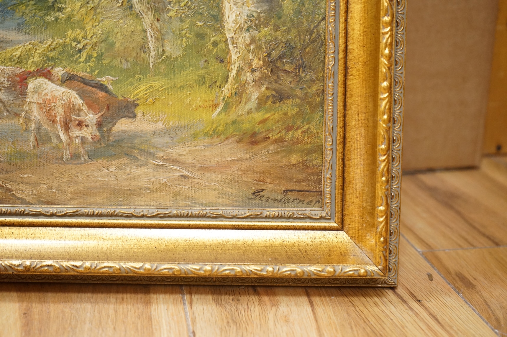 George Turner (1841-1910), 'Kirk Ireton, Derbyshire', signed, stamp, inscription and date 1806 verso, 29 x 44cm